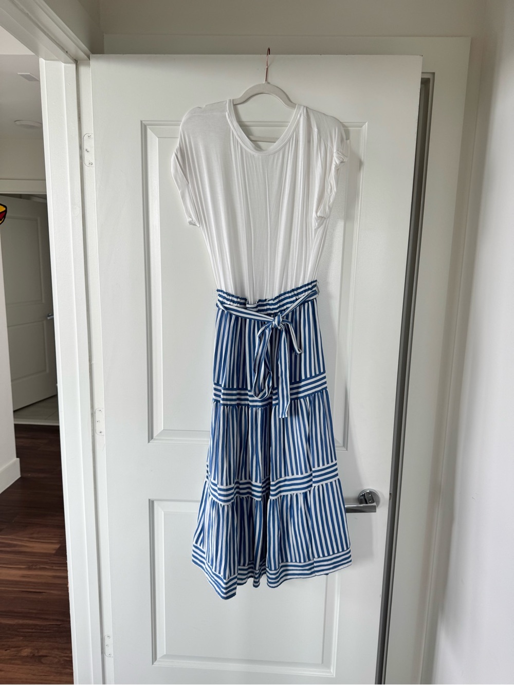 August Sky Tiered Midi Dress - Picture 2 of 7